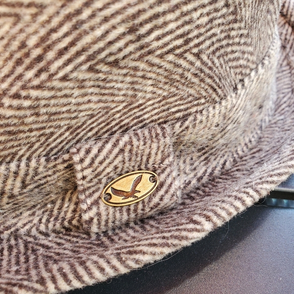Epoch Herringbone Gray Tweed Fedora 100% Wool Size S/M Country Gent Grandpacore - Picture 6 of 11